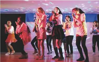  ?? Photos courtesy: Korean Cultural Centre ?? The Korean Cultural Centre also organises K-Pop dance classes as part of its annual K-Pop Academy that runs for six weeks. This year’s edition of the hugely popular event will also include classes on Korean culture.