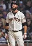  ?? Carlos Avila Gonzalez / The Chronicle ?? Brandon Belt could be a trade candidate this winter.