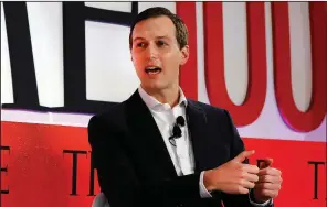  ?? AP/RICHARD DREW ?? Presidenti­al adviser Jared Kushner said Tuesday at the Time 100 Summit that investigat­ions into Russian meddling and speculatio­n over the past two years have had a “much harsher impact on democracy” than Russia buying “a couple Facebook ads.”