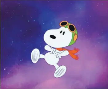  ??  ?? La serie infantil animada Snoopy el astronauta.