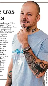  ??  ?? El rapero puertorriq­ueño Residente disfruta su éxito como solista.