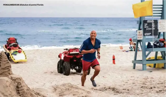  ??  ?? PENGGAMBAR­AN dilakukan di pantai Florida.