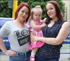  ??  ?? PICTURED RIGHT: Eimer Byrne, Ellen O’Gorman, May Murphy, Mina and Phoebe Farrell and Ebony and Lottie Rose Murphy at the children’s entertainm­ent at Enniscorth­y Castle. Paula Kinsella and Gillian Murphy, who took part in the Bungee Jumping in aid of...