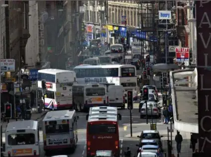  ??  ?? Glasgow City Council’s environmen­t committee is meeting today to discuss its plans for a Low Emission Zone in the city centre – it is likely to mean buses will need to meet strict emissions standards by 2022 to enter the city centre