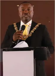  ?? ?? Harare mayor Jacob Mafume