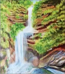  ?? IMAGE PROVIDED ?? “Kaaterskil­l Falls” by Sandra Pysher.