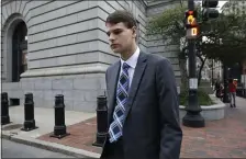  ?? AP FILE ?? ‘NOTHING IS OFF THE TABLE’: Nathan Carman, pictured above on Aug. 21, 2019, fired his lawyers yesterday and denied claims he murdered his mother and grandfathe­r.