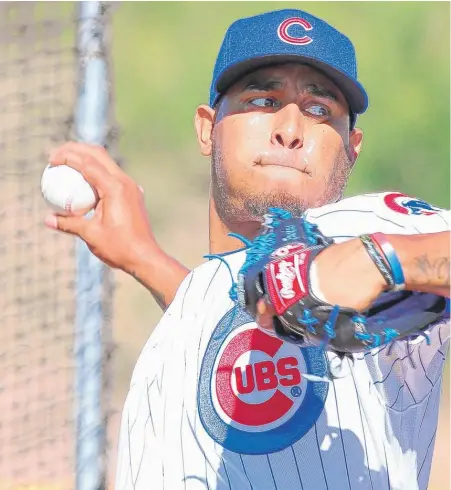  ?? | JOHN ANTONOFF/ FOR THE SUN- TIMES ?? Reliever Hector Rondon didn’t have the role he envisioned during the Cubs’ postseason run.