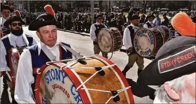  ?? Bill O'Brien / For Hearst Connecticu­t Media ?? The Stony Creek Fife & Drum Corps will be among the elite groups from around the country to perform at the Drummers Call in Colonial Williamsbu­rg.