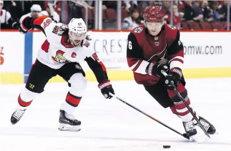  ?? ROSS D. FRANKLIN/THE ASSOCIATED PRESS ?? Senators head coach Guy Boucher says Erik Karlsson has a lot on his plate the whole season.