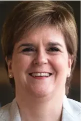  ??  ?? Big spender: Miss Sturgeon yesterday