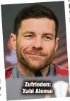  ?? ?? Zufrieden: Xabi Alonso