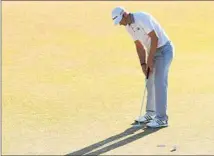  ?? Andrew Redington Getty I mages ?? I T WAS another agonizing f inish at a major for Dustin Johnson, who missed this short birdie try after missing 12- footer for eagle.