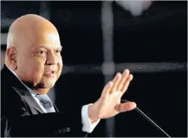  ?? FILE PHOTO: REUTERS ?? Finance Minister Pravin Gordhan last week said that he had no authority to stop banks from closing accounts of Gupta-controlled Oakbay Investment­s.