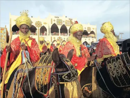  ?? Picture: Reuters ?? Horsemen take part in the Durbar festival parade in Zaria, Nigeria .