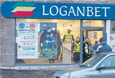  ??  ?? The Logan Bet shop in Brechin which Edward Murphy attempted to rob.