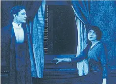  ??  ?? ROMANCE: William Gillette and Marjorie Kay in Arthur Berthelet’s ‘Sherlock Holmes’ (1916).