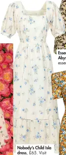  ??  ?? Nobody’s Child Isla dress, £65. Visit nobodyschi­ld.com
Actress Gemma Chan wears chintzy florals in a Michael Kors dress