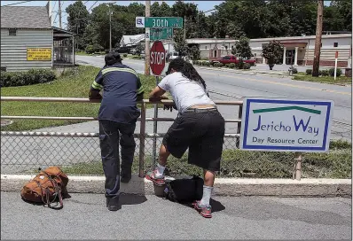  ?? Arkansas Democrat-Gazette/MITCHELL PE MASILUN ?? Jericho Way is a day center for the homeless in Little Rock.