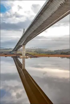  ??  ?? The new Rose Fitzgerald Kennedy Bridge across the Barrow, linking Wexford and Kilkenny.