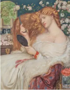  ??  ?? ‘A pictoral hymn to her glorious corn-gold hair’, Lady Lilith will be auctioned for the first time in 30 years, on July 13 at Sotheby’s, London W1. Painted during Dante Gabriel Rossetti’s most innovative period in the 1860s, when he created the cult of...