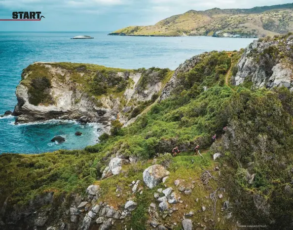  ?? PIERRE MANGEZ/ÖTILLÖ ?? Stunning Catalina Island, 21 miles off the coast of California, played host to the inaugural ÖtillÖ Swimrun Catalina. Teams of two tackled steep inclines and seven tough swims over a distance of 38.6km. For a full race report, head to p100.