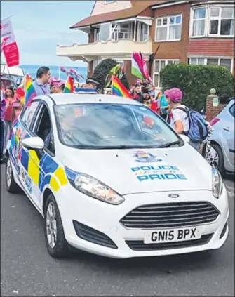  ??  ?? Edd Withers writes in defence of the Pride decoration on Kent Police cars, in response to Harry Bell’s column. See letter opposite