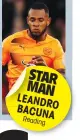  ??  ?? STAR MAN LEANDRO BACUNA Reading