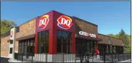  ?? (Special to the Democrat-Gazette) ?? An architect’s rendering shows the new-format DQ Grill & Chill planned for Cantrell Road and Chenal Parkway in Little Rock, opening sometime in early 2021.