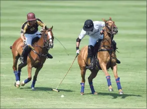  ?? File / Tyler Sizemore / Hearst Connecticu­t Media ?? The season-opening match at the Greenwich Polo Club in Greenwich on June 6. Level Select CBD played Palm Beach Equine in the East Coast Bronze Cup 2021 match before a sold-out crowd.