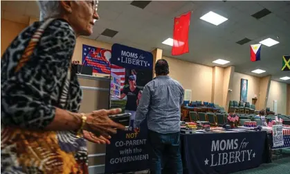  ?? Photograph: Giorgio Viera/AFP/Getty Images ?? The Southern Poverty Law Center places Moms for Liberty in the same category as the Oath Keepers, the Three Percenters and the John Birch Society.