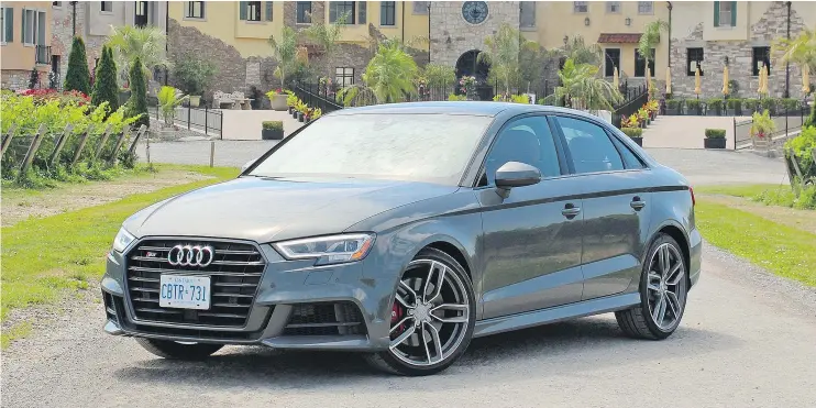  ?? — PETER BLEAKNEY ?? The simple elegance and attention to detail of the little 2017 Audi S3 Technik make it the urban hipster of the German automakers.