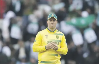  ?? Picture: Reuters ?? TROUBLED TIMES. Proteas captain AB de Villiers has been struggling for runs and fitness.