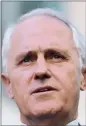  ??  ?? IN: Malcolm Turnbull.