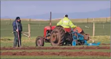  ?? Photograph­s: Kenny Craig. ?? Ploughmen in action at the annual match.
