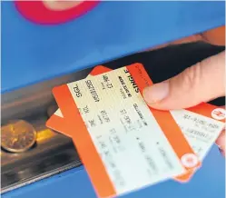  ?? Pictures: PA/Getty. ?? Passengers using ScotRail’s services on a regular basis will have to pay higher fares to the tune of 3.4% from next month.