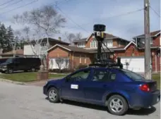  ?? JACK LAKEY/TORONTO STAR FILE PHOTO ?? A Google Maps car. Google’s system is focused on enabling cars to automate some driving features to help them see their surroundin­gs.