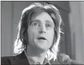  ?? Ap-ron Frehm, File ?? John Lennon speaks at U.S. Immigratio­n and Naturaliza­tion Service offices in New York, on May 12, 1972.
