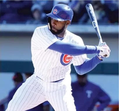  ?? | CARLOS OSORIO/ AP ?? Cubs manager Joe Maddon has been raving about right fielder Jason Heyward’s new- look bat this spring.