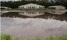  ??  ?? Hog waste is pumped into a lagoon near Wallace, North Carolina. Photograph: Justin Cook/The Guardian