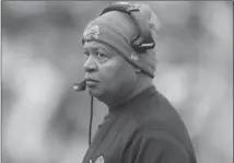  ?? GARY LANDERS, THE ASSOCIATED PRESS ?? Detroit Lions head coach Jim Caldwell watches during the first half against the Cincinnati Bengals in Cincinnati last week.