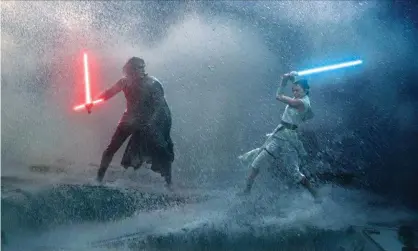  ??  ?? Disappoint­ing … Adam Driver and Daisy Ridley in the 2019 Rise of Skywalker film. Photograph: Allstar/Lucasfilm/Walt Disney Pictures