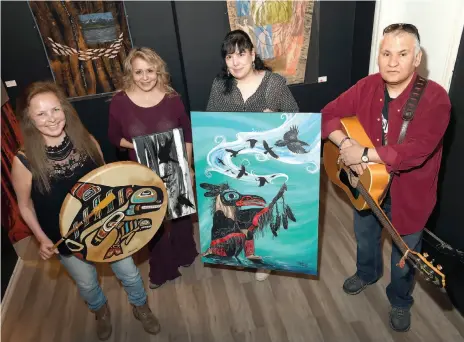  ?? CITIZEN PHOTO BY BRENT BRAATEN ?? The Community Arts Council is helping in the establishm­ent of an all-Indigenous arts associatio­n. The formative members are, from left, Shirley Babock, Diane Levesque-Majewski, Carla Joseph and Ivan Paquette.