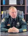  ?? KAYLA O’BRIEN/STAFF ?? Lake County Sheriff Peyton Grinnell says many of his changes to the department have revolved around drugs.