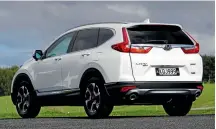  ??  ?? Rear design is now much better than the rather bulbous look of the previous CR-V.