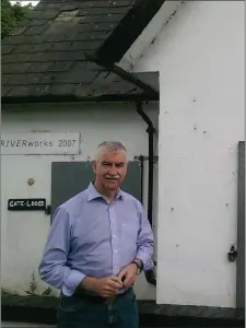  ??  ?? Councillor Declan Bree pictured outside the Gate Lodge at Doorly Park, Riverside.