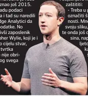  ??  ?? prijeti kazna od čak dvije milijarde dolara. Radanović kaže kako tvrtke mogu uzimati podatke ako im to dopustimo. - Ako mi dijelimo svoje podatke, normalno je da će neke tvrtke to uzimati ako su ti podaci dostupni. Ovoj tvrtki je to isto bilo...