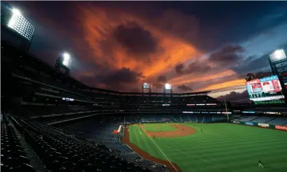  ??  ?? The Phillies and Marlins finished their series in Philadelph­ia on Sunday. Photograph: Bill Streicher/USA Today Sports