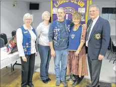  ?? CONTRIBUTE­D ?? Baby Lion Lynn Vermette was officially inducted as the newest member of the Aylesford and District Lions Club at a recent dinner meeting.