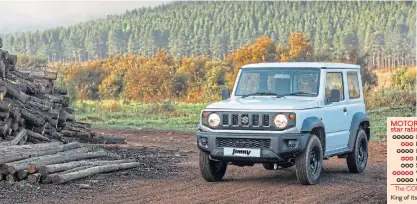  ??  ?? The styling is an amalgamati­on of all the offroad icons like the Hummer, Defender, G-Class and Wrangler but compacted into a Suzuki-sized package. Design Economy